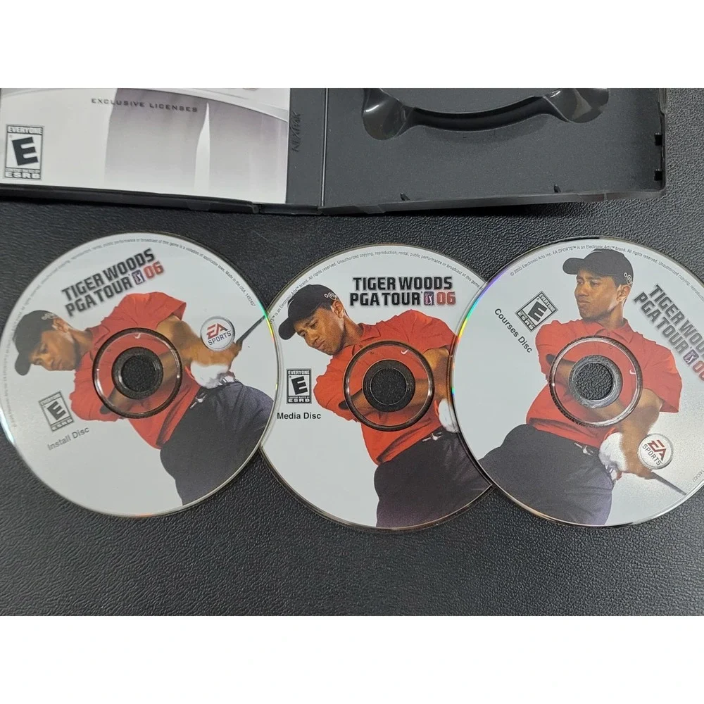 Tiger Woods PGA Tour 06 PC CD-ROM Game 3 Discs